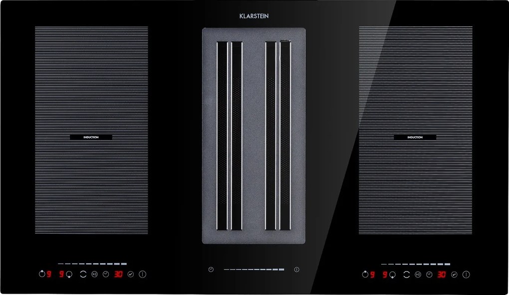 Klarstein Full House 2.0, indukčná varná doska s odsávaním, 271 m³/h, energet. trieda A