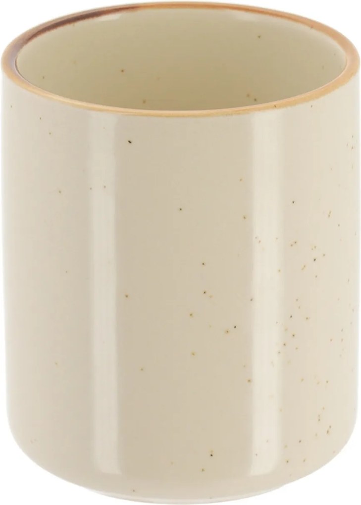 Sada kúpeľňových doplnkov Elva, béžová/s drevenými prvkami