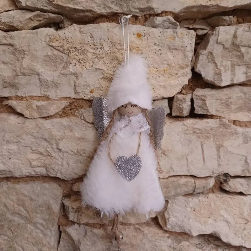 DECOLED Sada andílků, 11,5 cm, bílá