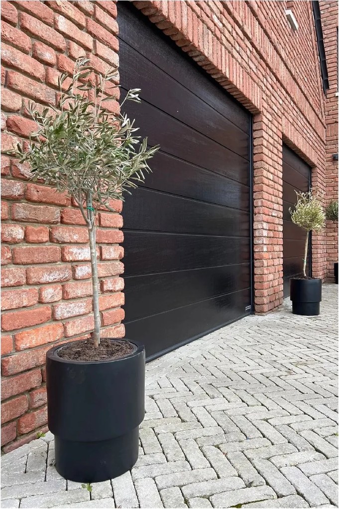 Kvetináč ESCADA, sklolaminát, výška 40 cm, čierna