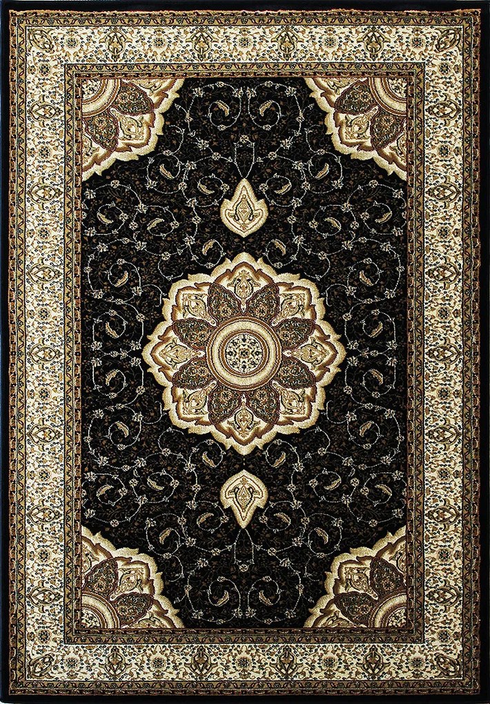 Berfin Dywany Kusový koberec Anatolia 5328 S (Black) - 100x200 cm