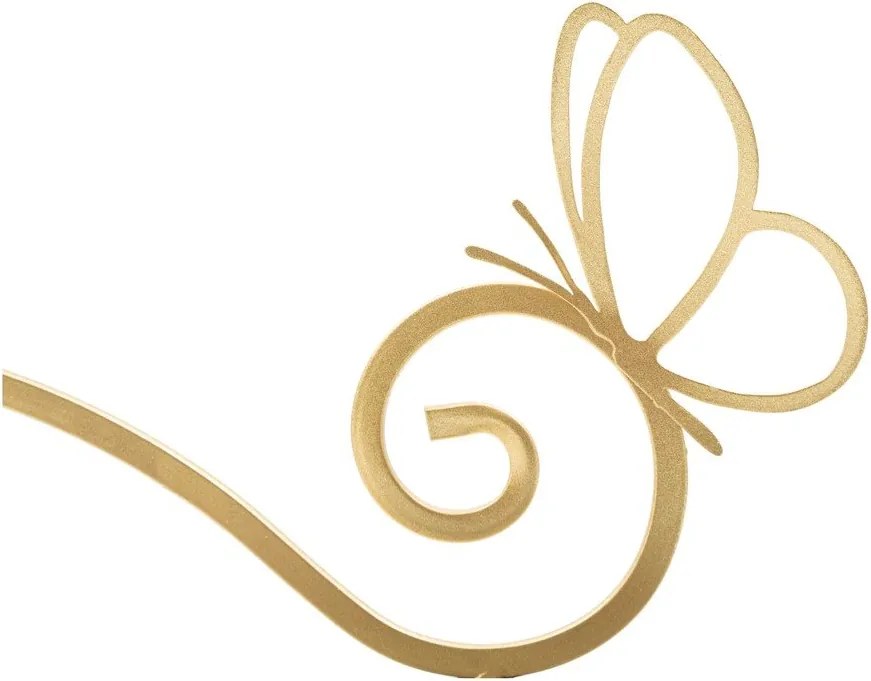 Nočný stolík v zlatej farbe Butterfly – Mauro Ferretti