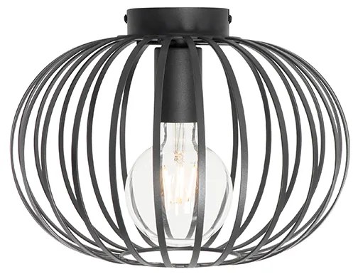 Dizajnové stropné svietidlo čierne 30 cm - Johanna