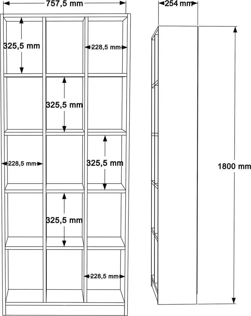 Knižnica Houseland Likota biela