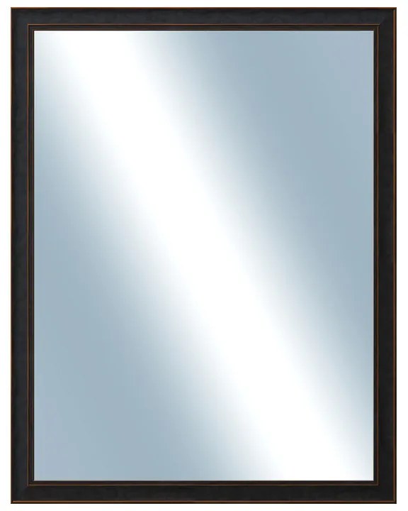 DANTIK - Zrkadlo v rámu, rozmer s rámom 70x90 cm z lišty ANDRÉ veľká čierna (3154)