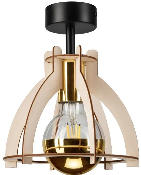 Prisadený luster LANDO 1xE27/15W/230V buk