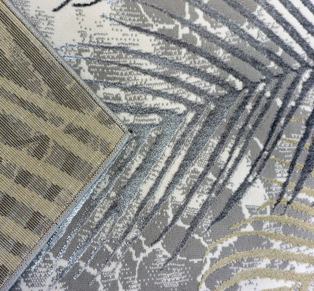 Koberec Esprit 3610 GREY – sivý obdĺžnikový koberec s vzorom Rozmer: 60x100 cm