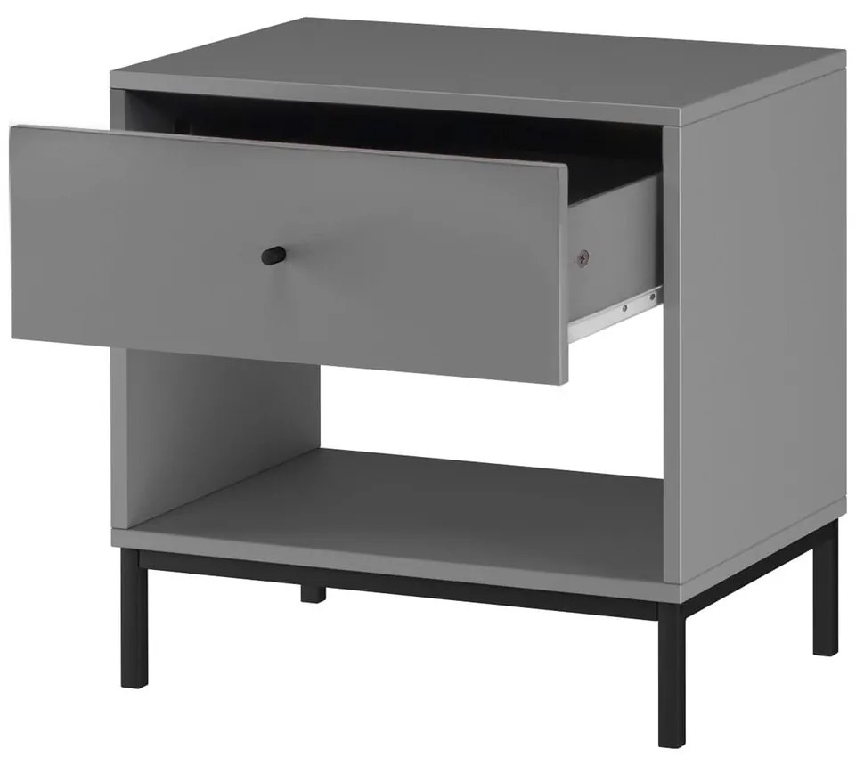 Sivý nočný stolík Celine – Støraa