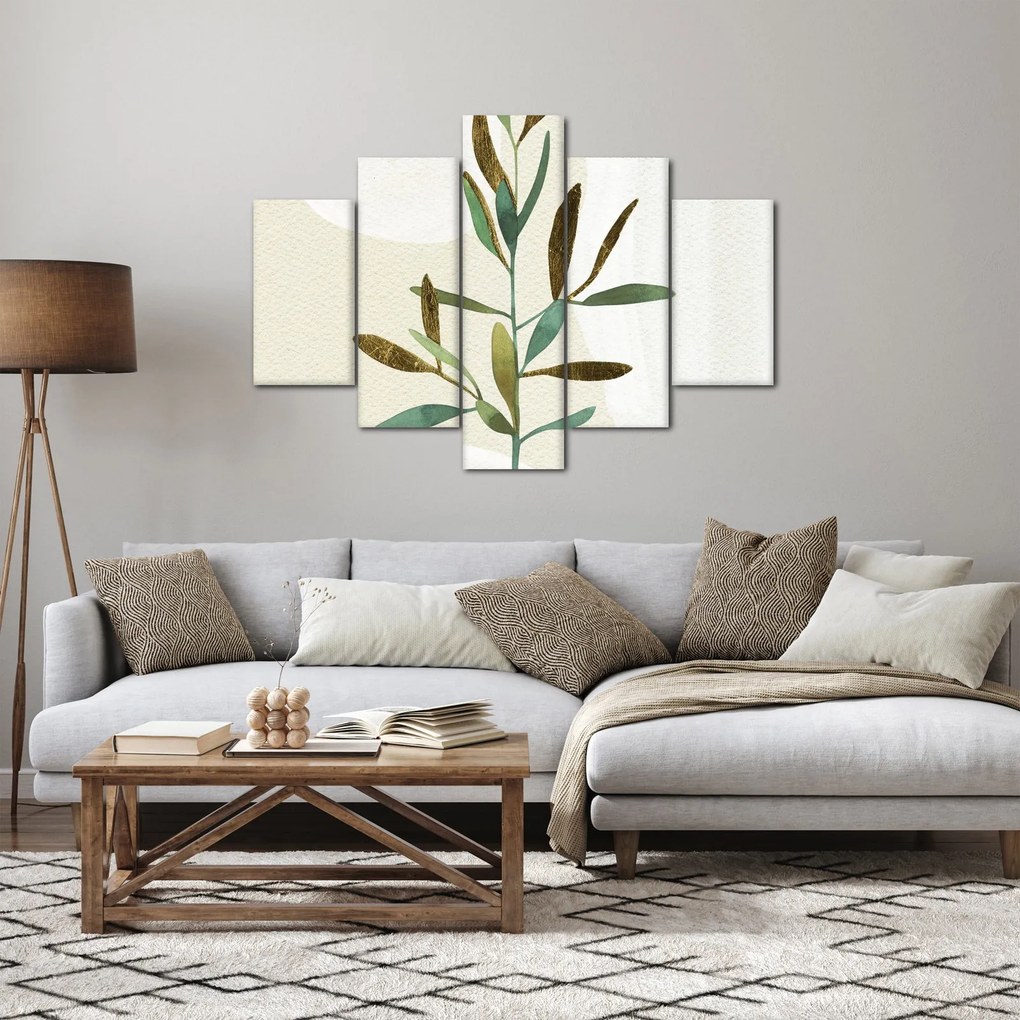 Obraz - Akvarelová vetvička N⁰2 (150x105 cm)