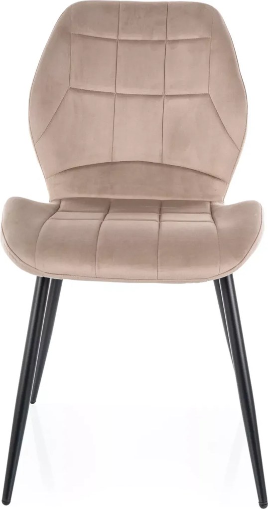 SI Stolička Jake Velvet tmavá béžová