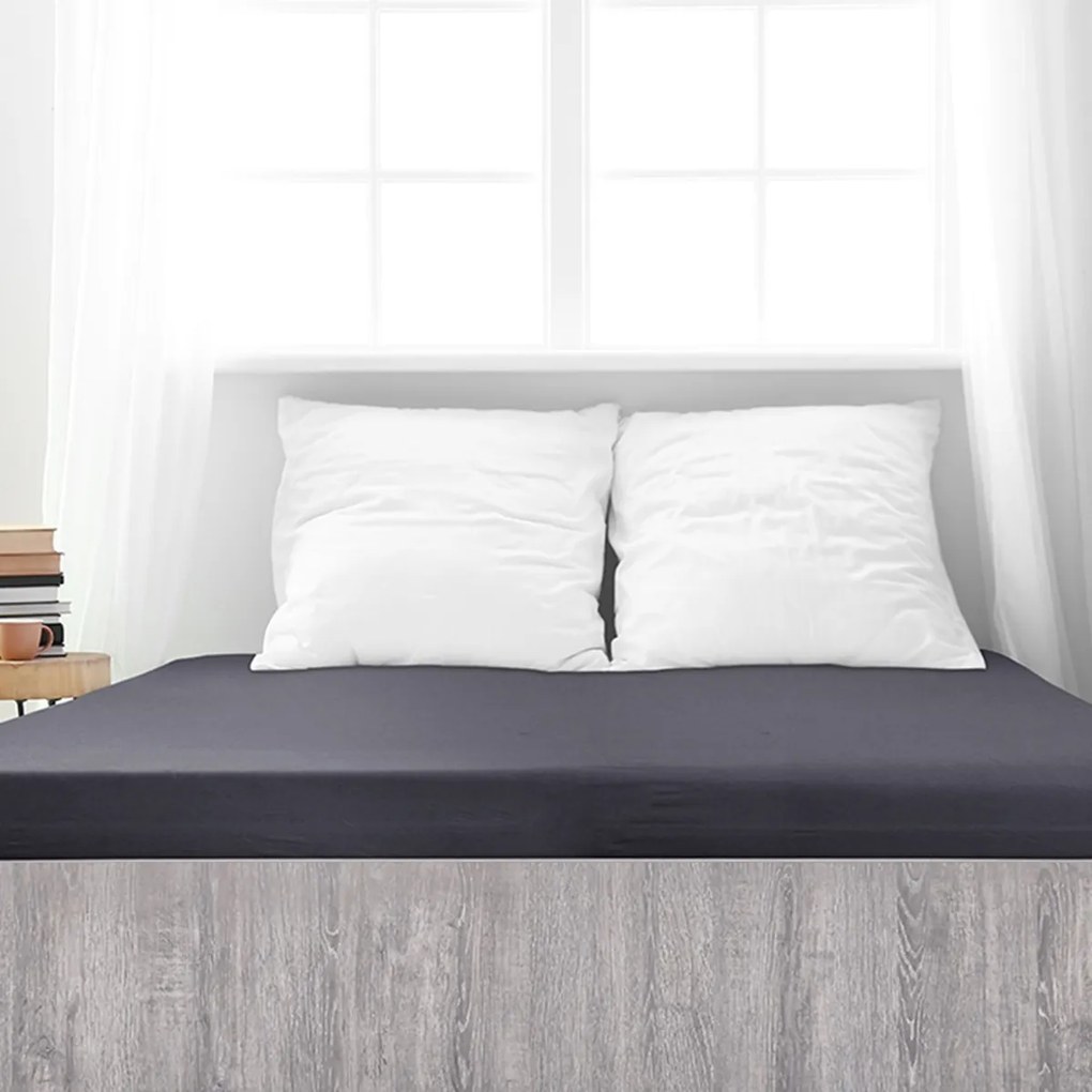 4Home jersey prestieradlo Premium antracit, 180 x 200 cm
