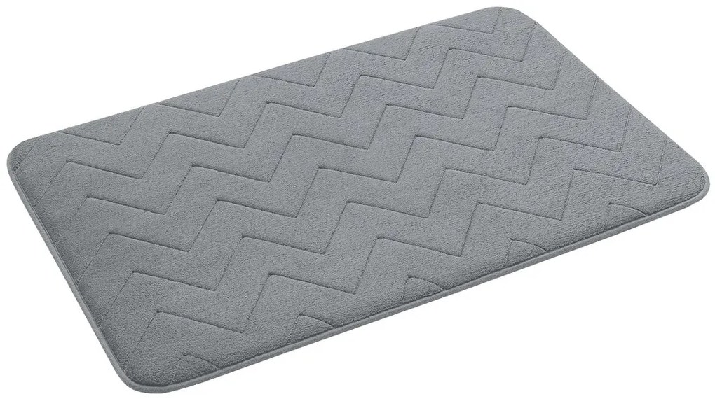 Gedy Gedy, MOUSSE kúpeľňová predložka, 50x80 cm, 100% polyester, protisklz, sivá, 96MS508008