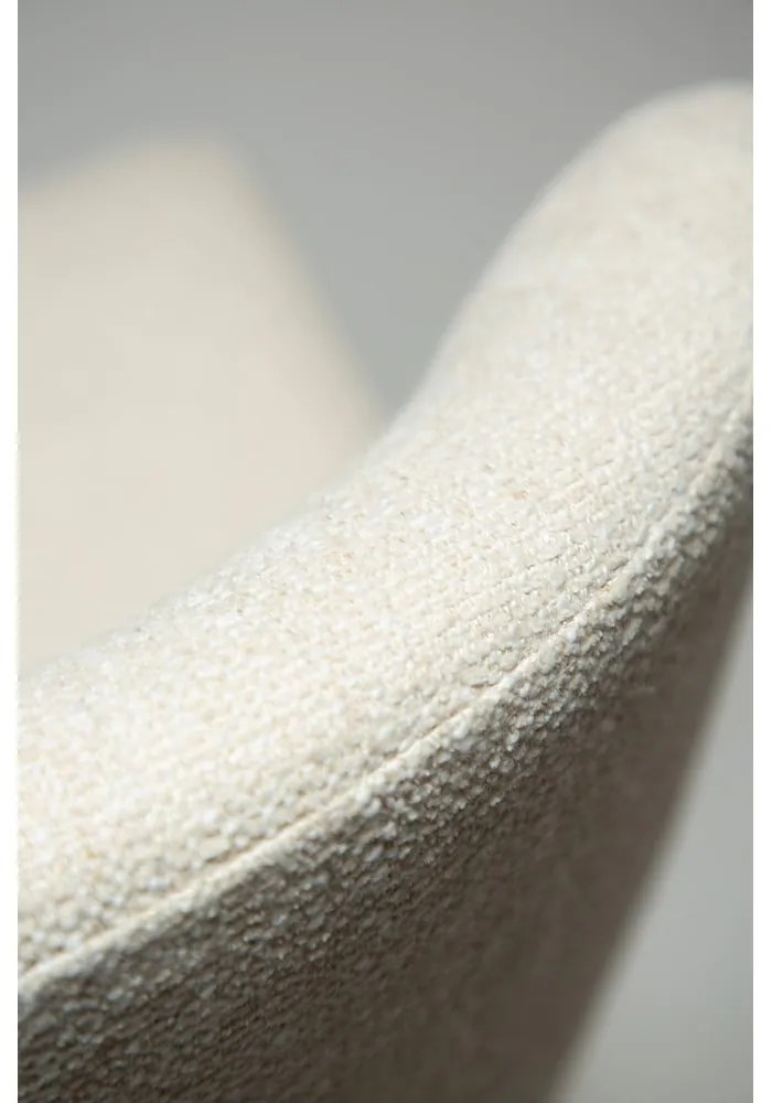 Krémovobiela čalúnená barová stolička (výška sedadla 67,5 cm) Glam – DAN-FORM Denmark