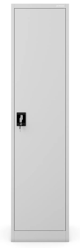 Kovová spisová skriňa ALEX, 450 x 1850 x 400 mm, šedá