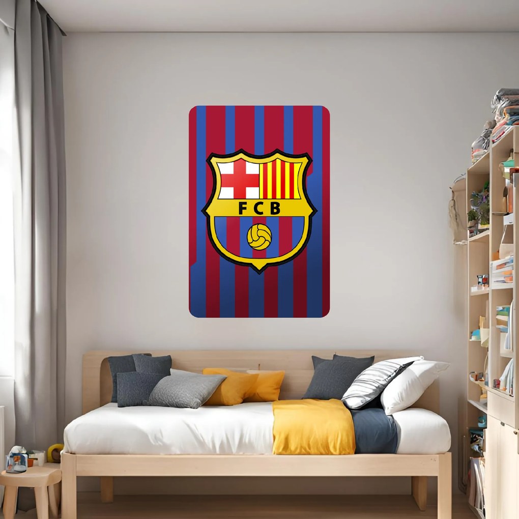 FC Barcelona - textilná nálepka na stenu