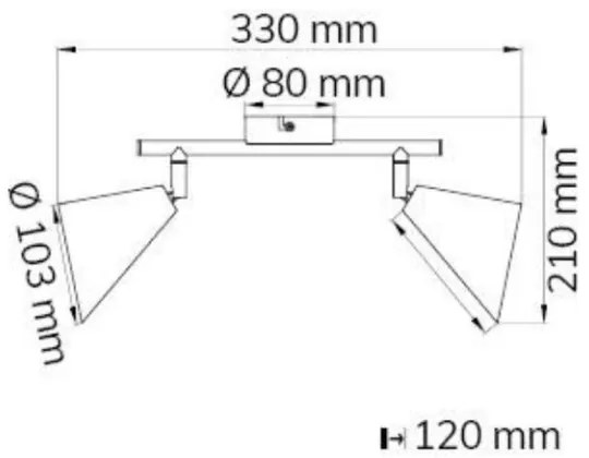 Wofi 10158 - Bodové svietidlo GLORIA 2xE14/28W/230V
