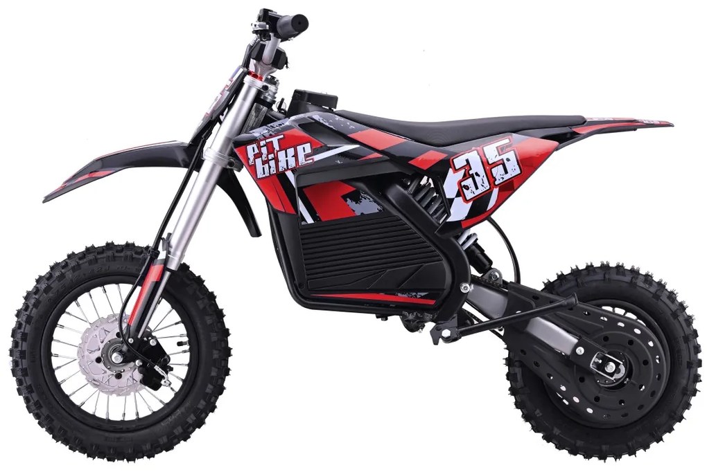 Elektrický detský PIT BIKE s batériovým motorom - červený