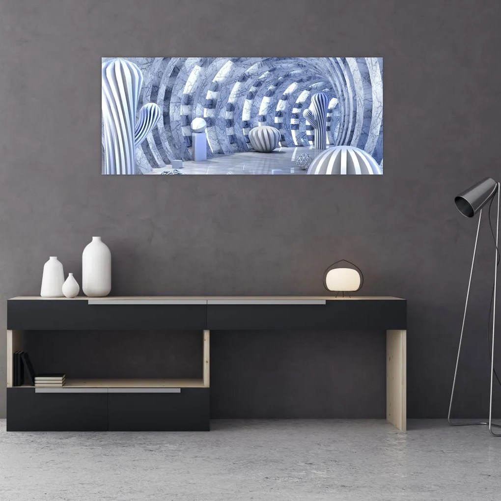 Obraz - 3D abstrakcia (120x50 cm)