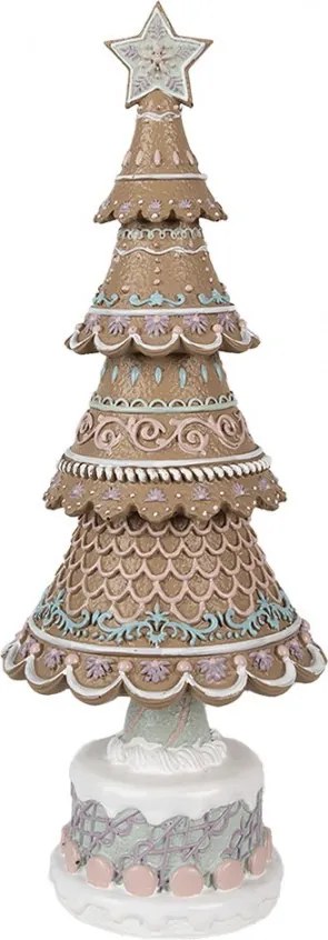 Dekorácia vianočný perníkový stromček Gingerbread Tree - Ø 16*42 cm