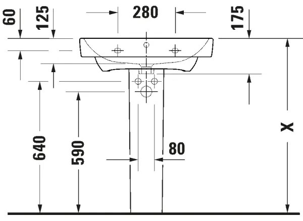 Duravit 23756500002 - Závesné umývadlo D-NEO 65x46 cm keramika/lesklá biela