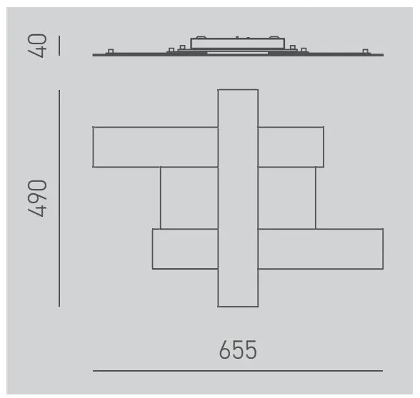 Gea Luce DOHA P P N - LED Stropné svietidlo DOHA LED/30W/230V 65,5 cm čierna