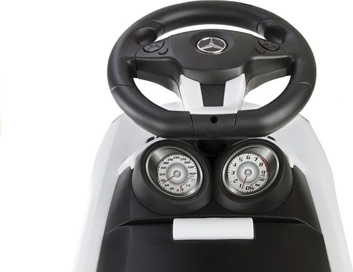 LEAN CARS Detské odrážadlo Mercedes-Benz SLS AMG biele