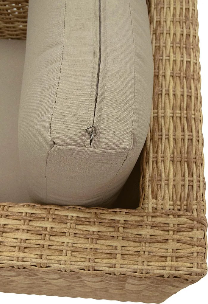 DEOKORK Ratanová variabilná zostava MALIBU pre 5 osôb (béžovo-hnedá)