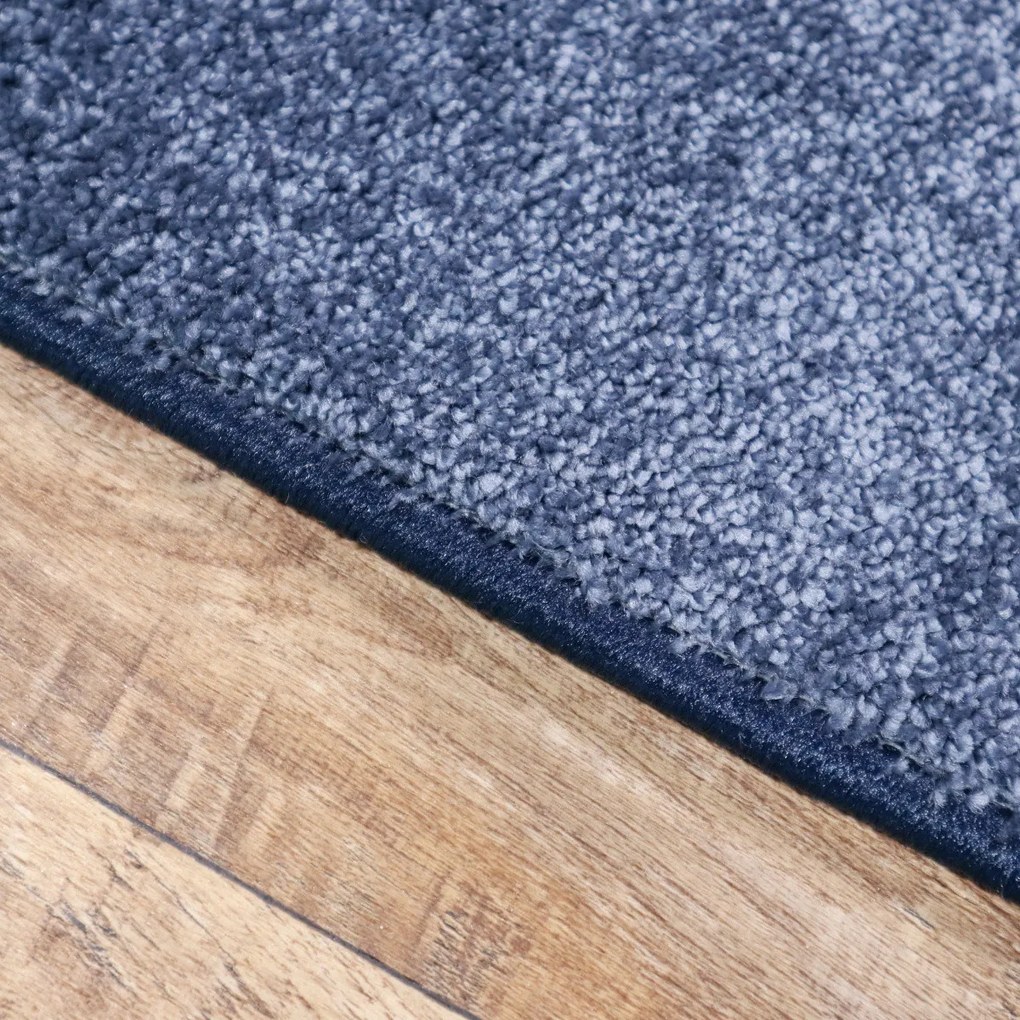 AladinWorld Expres, Kusový koberec Velur Ultra tm. modrý, 300x400, modrá, obývacia izba