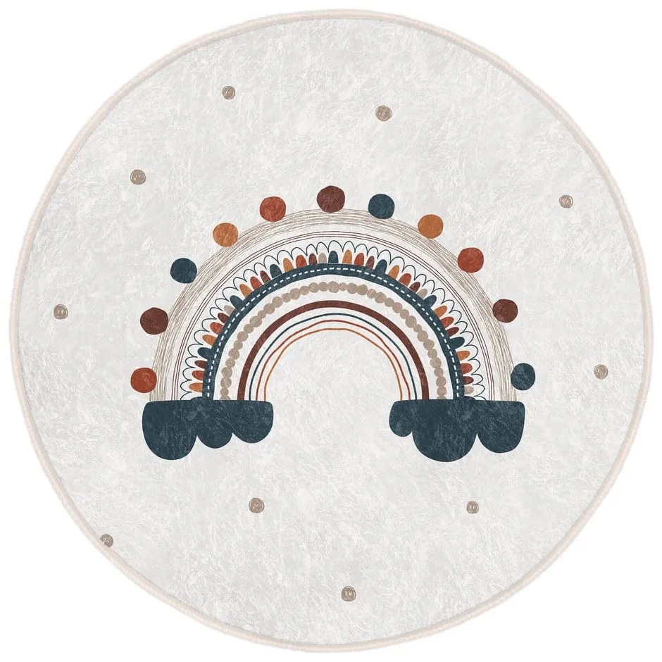 Krémovobiely detský koberec ø 100 cm Comfort – Mila Home