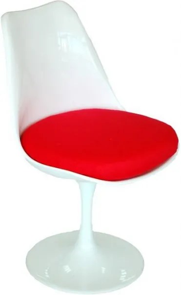 ArtD Jedálenská stolička Tul inšpirovaná Tulip Chair Farba: Červená