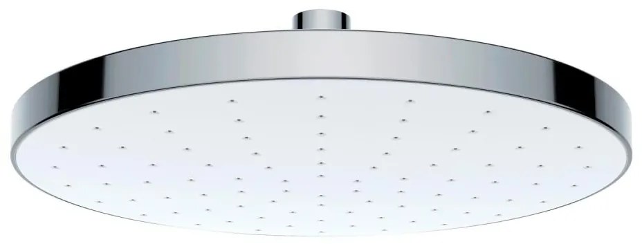 WENKO 24000100 - Sprchová hlavica s automatickým čistením 22,5 x 22,5 cm, lesklý chróm/biela