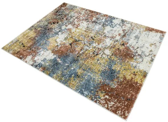 Koberec Bosa 8621A krémový / medený / modrý