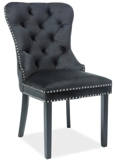 Jedálenská stolička Aurore Velvet (čierna). Vlastná spoľahlivá doprava až k Vám domov. 1018326