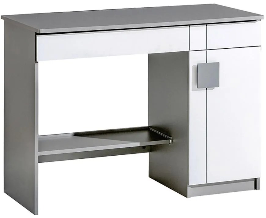 Písací stôl Gumi G6 Brilantná biela/Antracyt