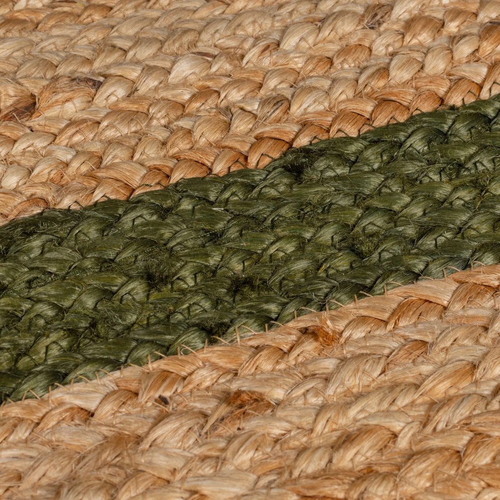 Flair Rugs koberce AKCIA: 120x170 cm Kusový koberec Grace Jute Natural/Green - 120x170 cm