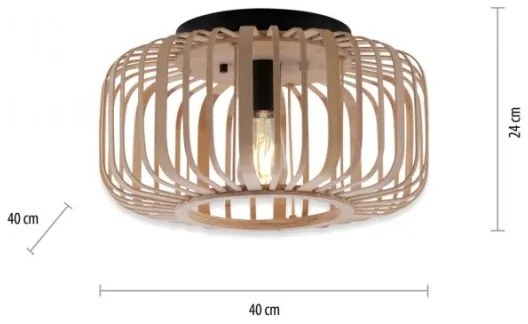 Leuchten Direkt 11412-79 - Prisadený luster RACOON 1xE27/40W/230V pr. 40 cm