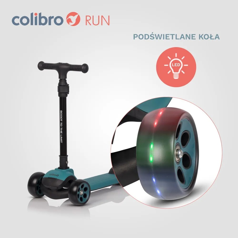 Detská kolobežka RUN tyrkysová