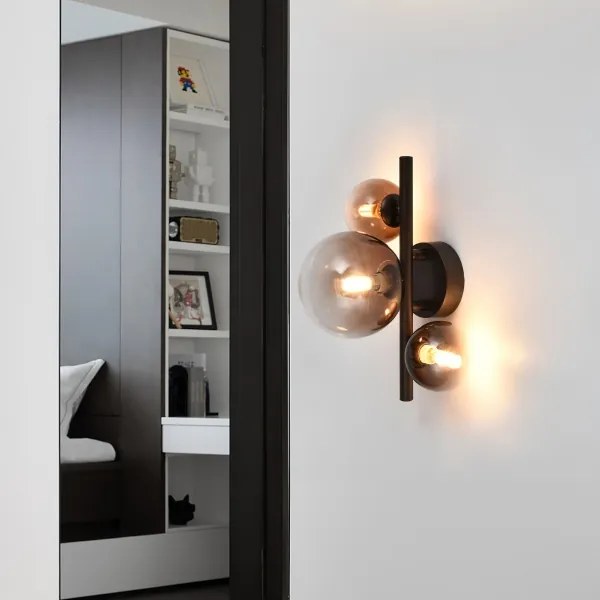Brilagi - LED nástenné svietidlo MILLA 3xG9/3W/230V hnedá/dymovo-hnedá