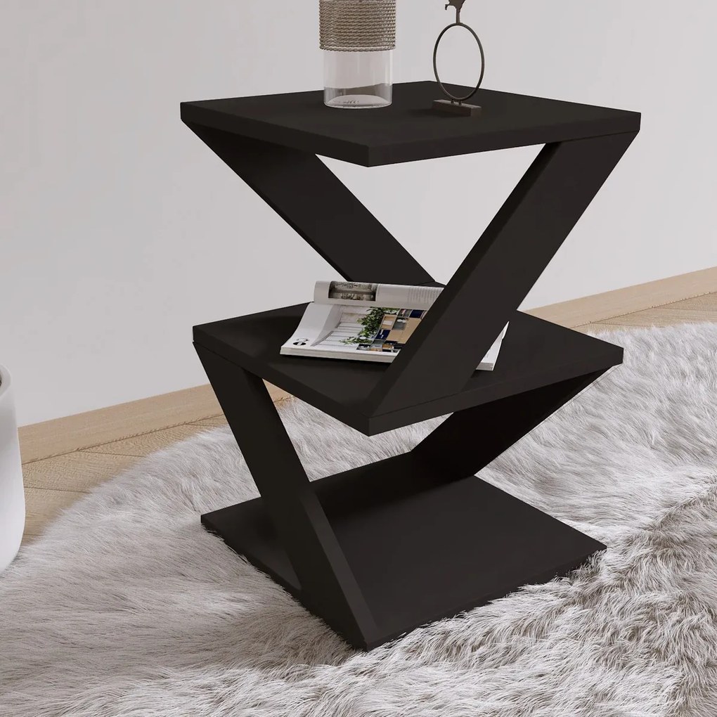 Odkladací stolík Albeni Black Oak
