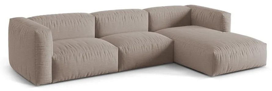 Béžová modulárna rohová pohovka (pravý roh) Martina – Micadoni Home