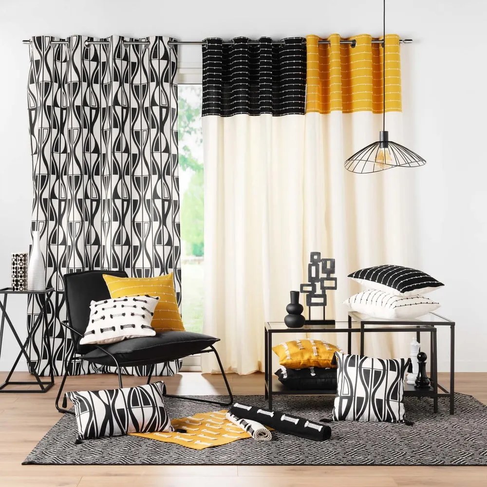 Okrovožltý prateľný koberec 50x80 cm Juline – douceur d'intérieur