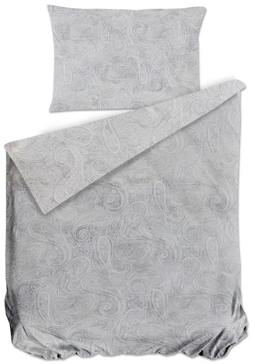 Bierbaum obliečka bavlnený satén 3684 Paisley Grey - 140x200 / 70x90 cm