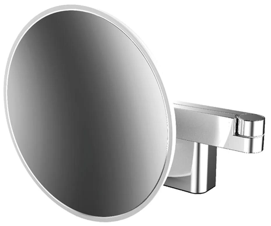 Emco Cosmetic mirrors Evo - Holiace a kozmetické zrkadlo LED, 2 otočné ramená, 3 násobné zväčšenie, chróm 109508036