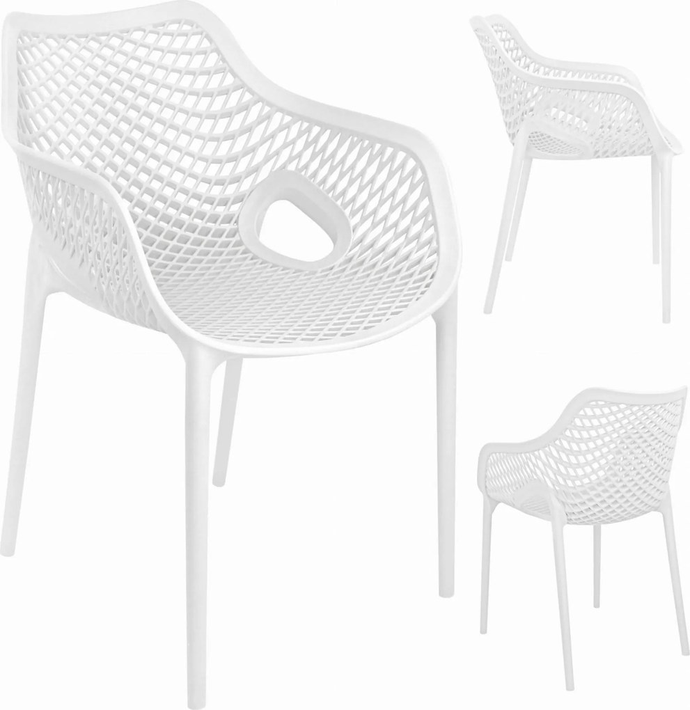 Jedálenská stolička CHERIE - biela