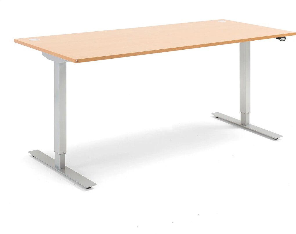 Výškovo nastaviteľný stôl Flexus, rovný, 1800x800 mm, buk