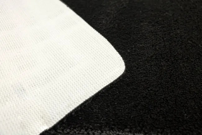 Kúpeľňový koberček Sego čierny, mozaika