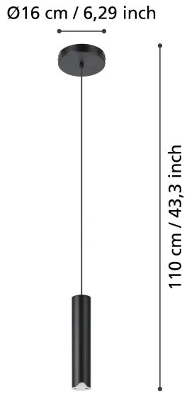 Eglo 901123 - LED RGBW Stmievateľný luster na lanku BALAMORTA-Z LED/3,7W/230V