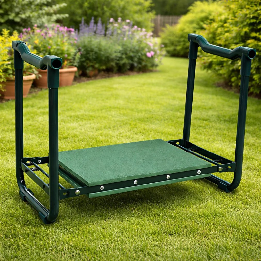 Záhradné sedadlo BestBerg BBTG-KP2 / 58 × 29,6 × 44 cm / zelená