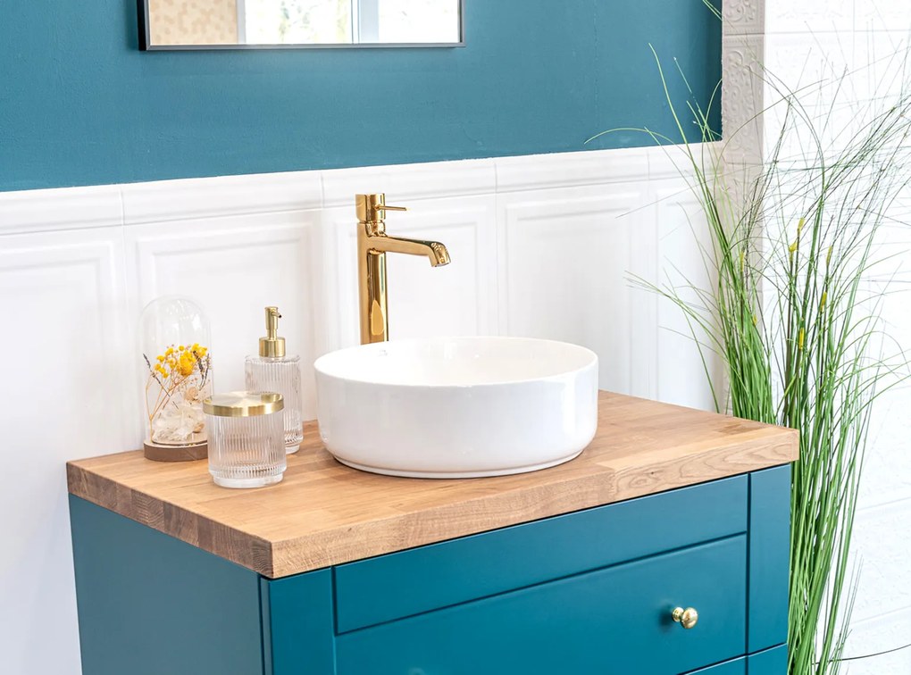 Laveo Umývadlo na dosku Desna ø36 cm - VUD_6236, keramika, biele