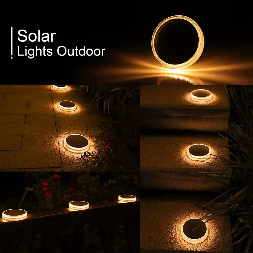 Bezdoteku LEDsolar 17Z vonkajšie svetlo na zapichnutie do zeme 8 ks, 17 LED, bezdrôtové, iPRO, 1W, teplá farba
